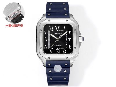 THB Factory Cartier Santos Middle East Version Tape Silver Steel Case Diameter 39.8mm Cartier Watch price list